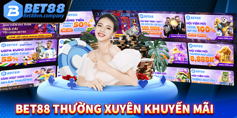 Bet88 thường xuyên tung ra những chương trình khuyến mãi cực lớn 